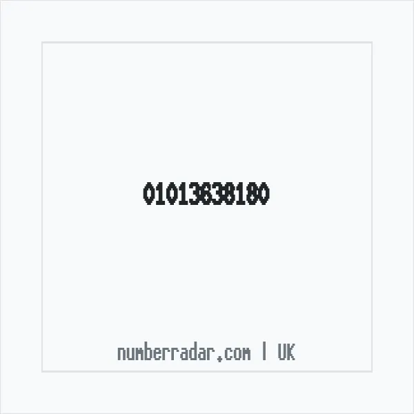 Reverse number check for +44 1013 638180 — who called me?