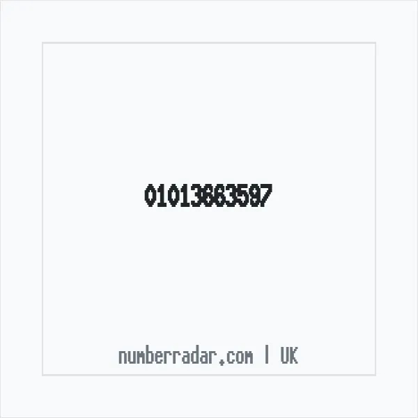 Reverse number check for +44 1013 663597 — who called me?