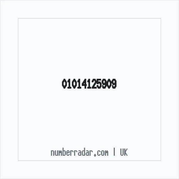 Reverse number check for +44 1014 125909 — who called me?