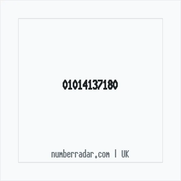 Reverse number check for +44 1014 137180 — who called me?