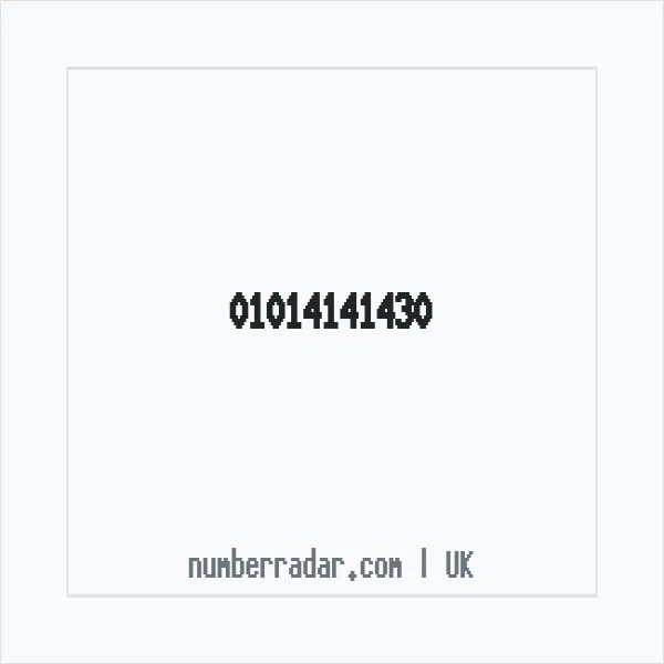 Reverse number check for +44 1014 141430 — who called me?