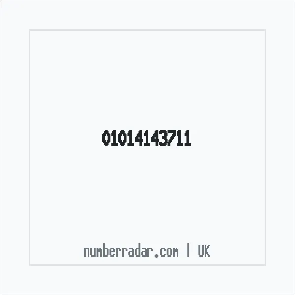Reverse number check for +44 1014 143711 — who called me?