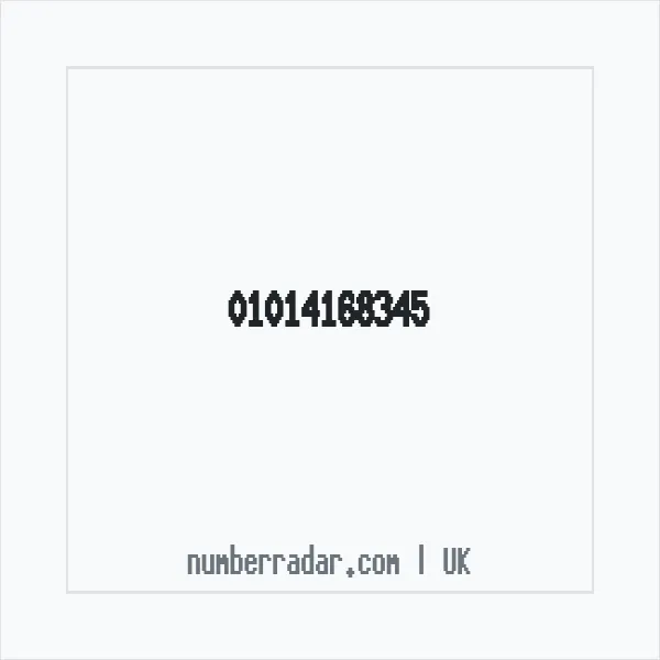 Reverse number check for +44 1014 168345 — who called me?