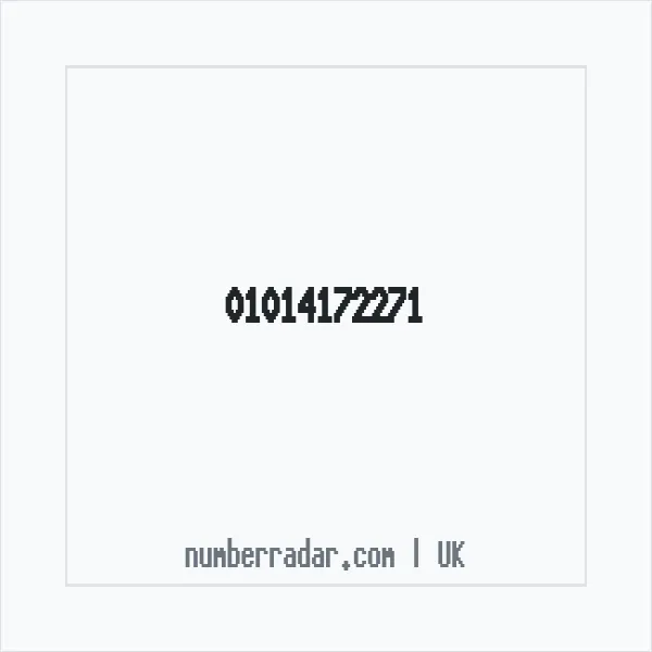 Reverse number check for +44 1014 172271 — who called me?