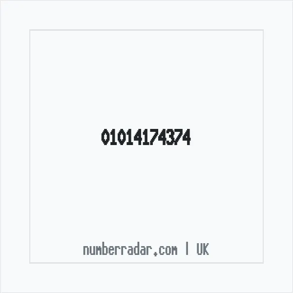 Reverse number check for +44 1014 174374 — who called me?