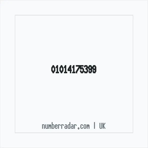 Reverse number check for +44 1014 175399 — who called me?