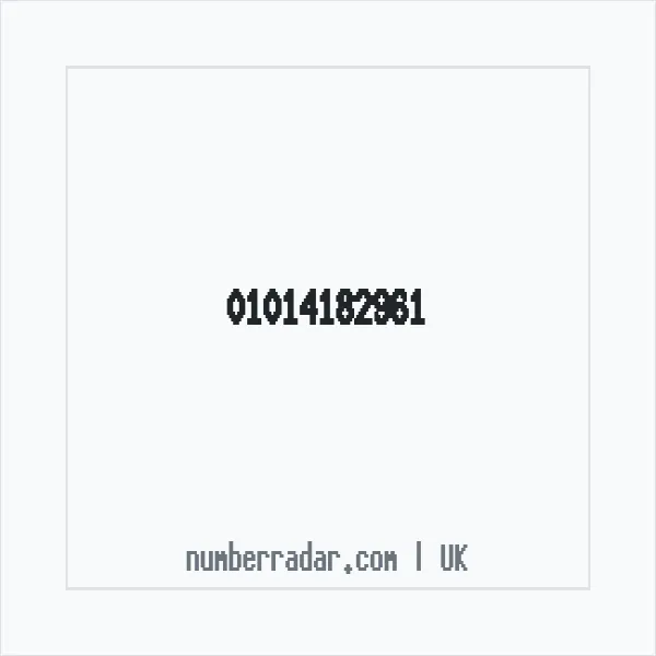 Reverse number check for +44 1014 182961 — who called me?