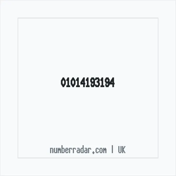 Reverse number check for +44 1014 193194 — who called me?