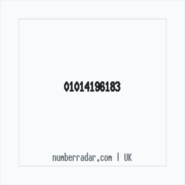 Reverse number check for +44 1014 196183 — who called me?