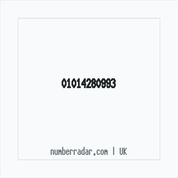 Reverse number check for +44 1014 280993 — who called me?