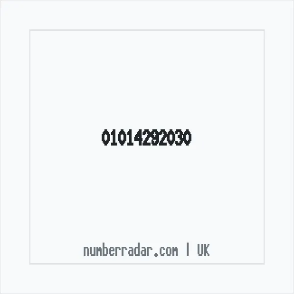 Reverse number check for +44 1014 292030 — who called me?