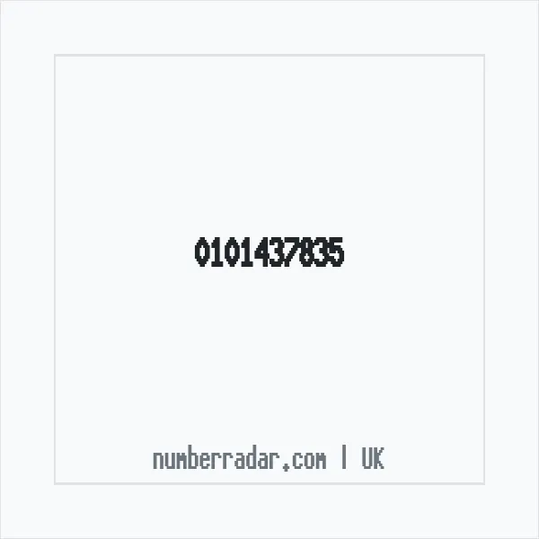 Reverse number check for +44 101437835 — who called me?
