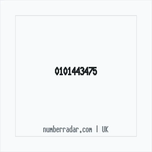 Reverse number check for +44 101443475 — who called me?