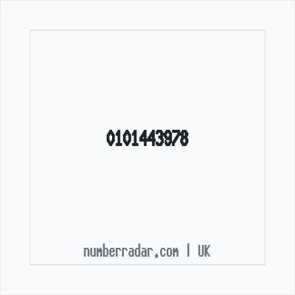 Reverse number check for +44 101443978 — who called me?