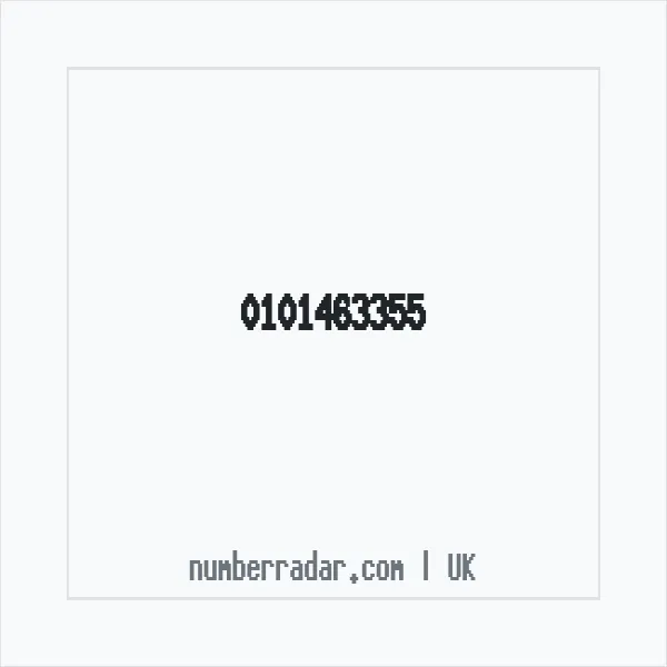 Reverse number check for +44 101463355 — who called me?