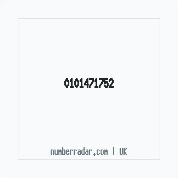 Reverse number check for +44 101471752 — who called me?