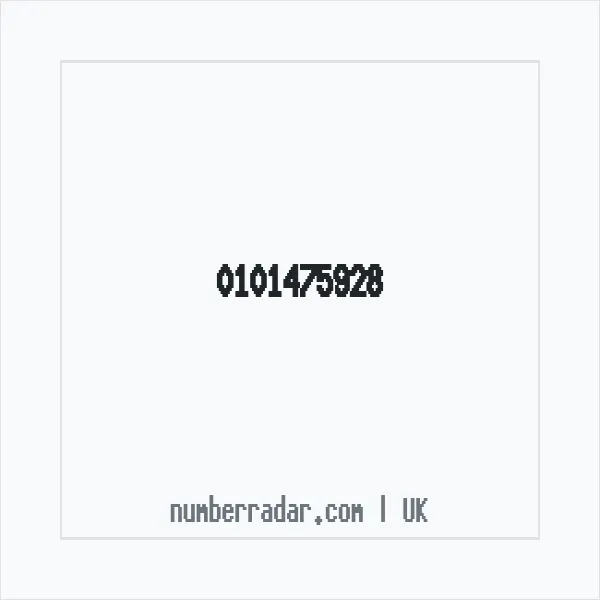 Reverse number check for +44 101475928 — who called me?