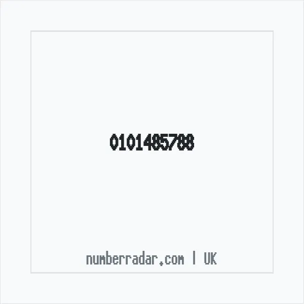 Reverse number check for +44 101485788 — who called me?