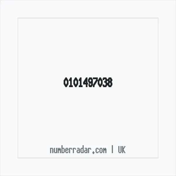 Reverse number check for +44 101497038 — who called me?