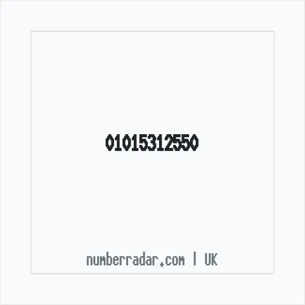 Reverse number check for +44 1015 312550 — who called me?