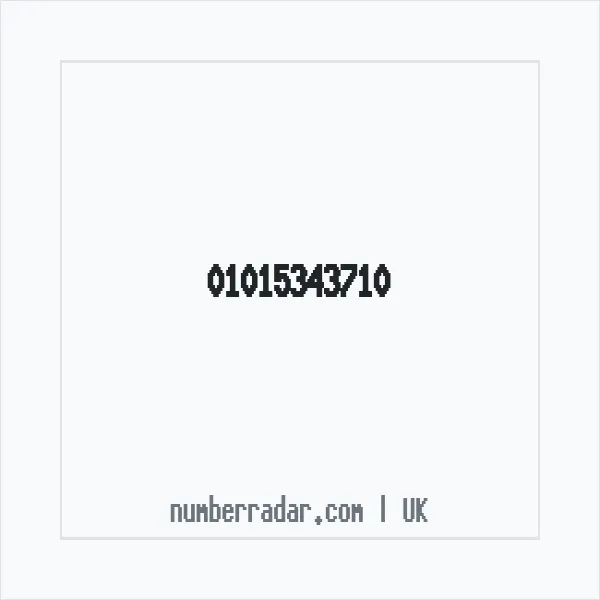 Reverse number check for +44 1015 343710 — who called me?