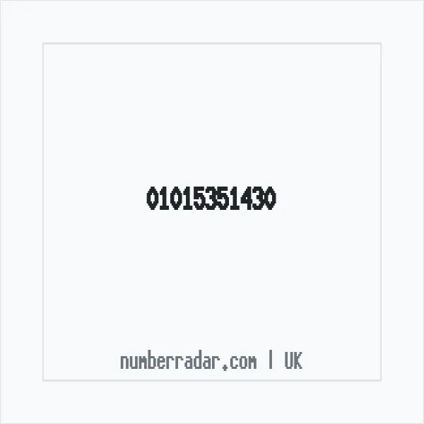 Reverse number check for +44 1015 351430 — who called me?