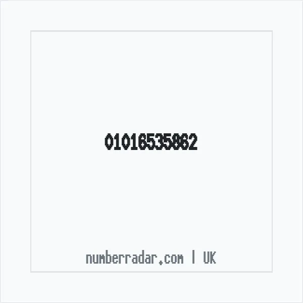 Reverse number check for +44 1016 535862 — who called me?