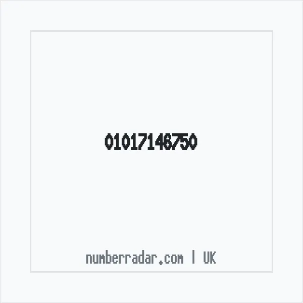 Reverse number check for +44 1017 146750 — who called me?