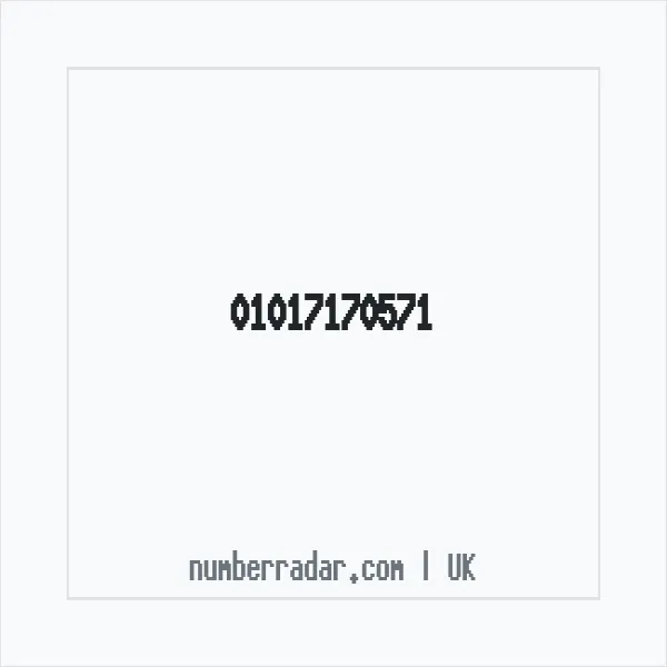 Reverse number check for +44 1017 170571 — who called me?