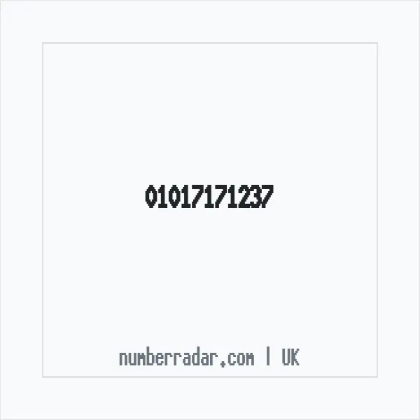Reverse number check for +44 1017 171237 — who called me?
