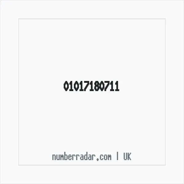 Reverse number check for +44 1017 180711 — who called me?