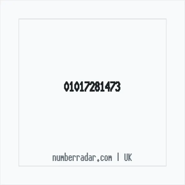 Reverse number check for +44 1017 281473 — who called me?