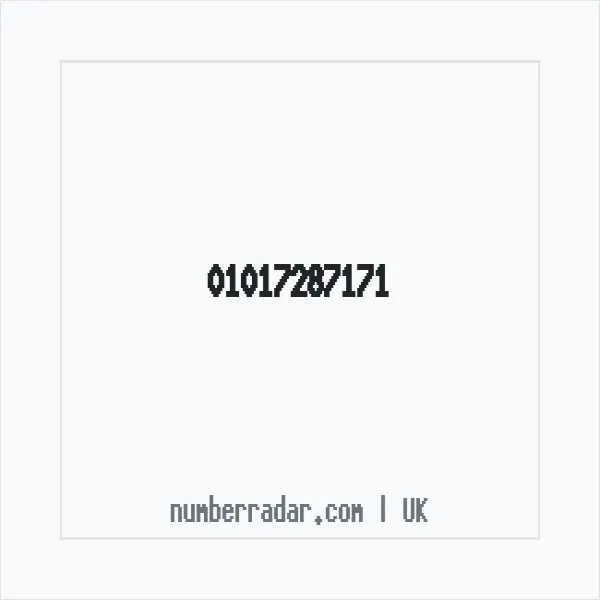 Reverse number check for +44 1017 287171 — who called me?