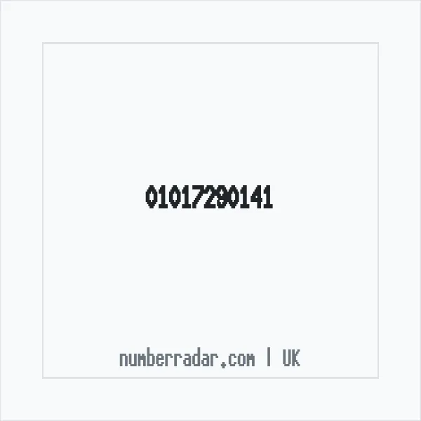 Reverse number check for +44 1017 290141 — who called me?