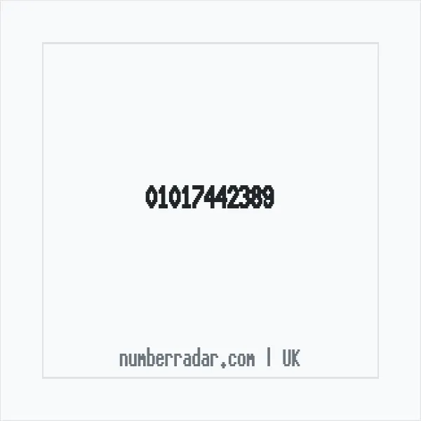 Reverse number check for +44 1017 442389 — who called me?