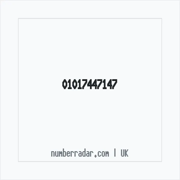 Reverse number check for +44 1017 447147 — who called me?