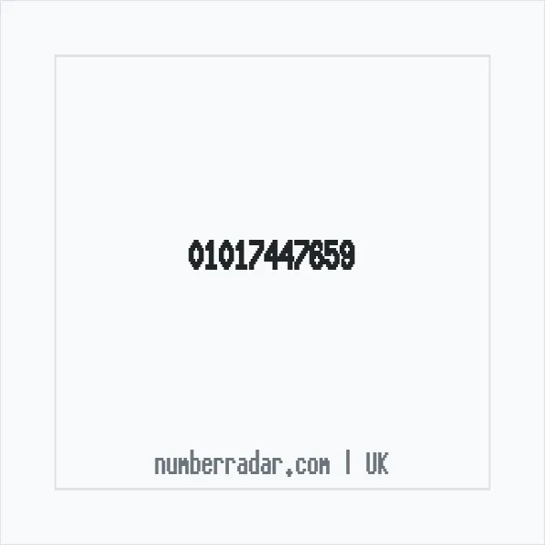 Reverse number check for +44 1017 447659 — who called me?