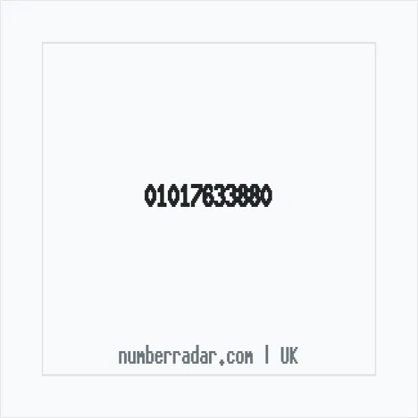 Reverse number check for +44 1017 633880 — who called me?