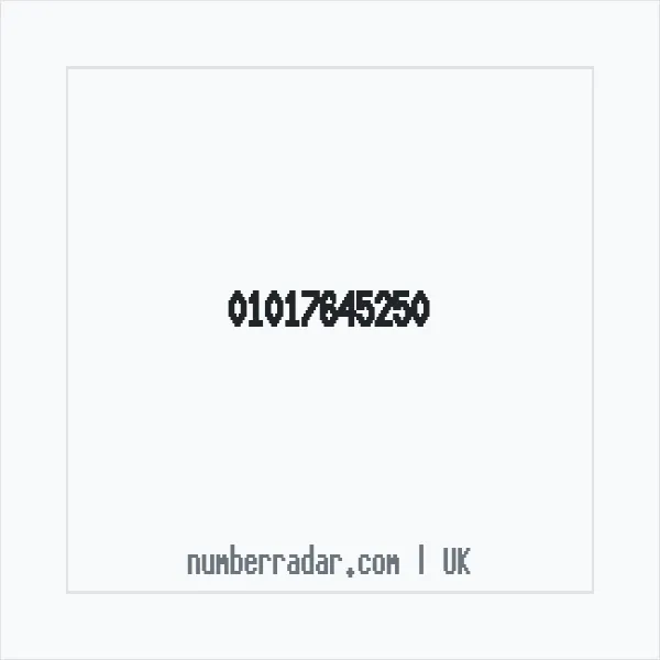 Reverse number check for +44 1017 645250 — who called me?