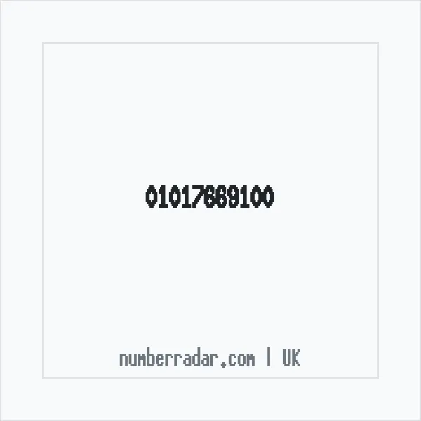 Reverse number check for +44 1017 669100 — who called me?