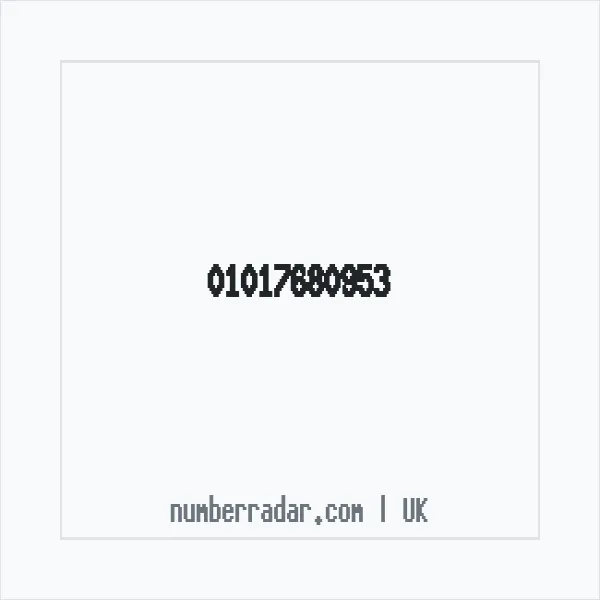 Reverse number check for +44 1017 680953 — who called me?