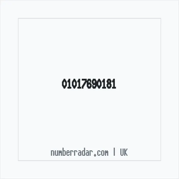 Reverse number check for +44 1017 690181 — who called me?