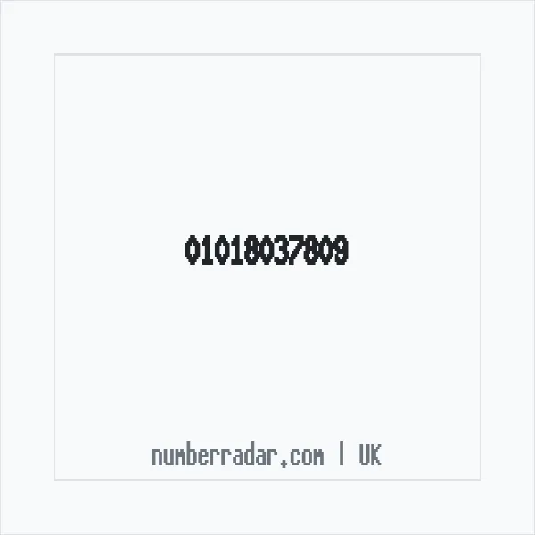 Reverse number check for +44 1018 037809 — who called me?