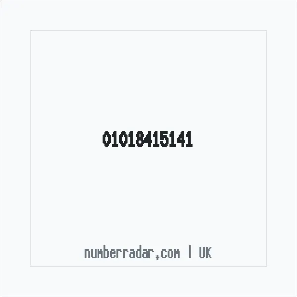 Reverse number check for +44 1018 415141 — who called me?