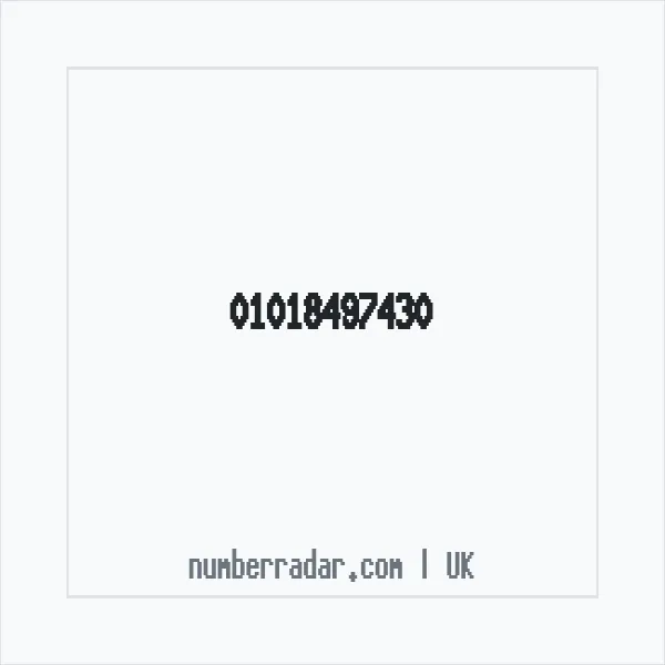 Reverse number check for +44 1018 497430 — who called me?