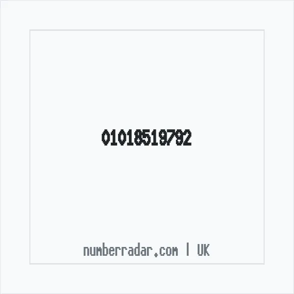 Reverse number check for +44 1018 519792 — who called me?