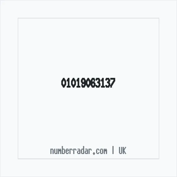 Reverse number check for +44 1019 063137 — who called me?