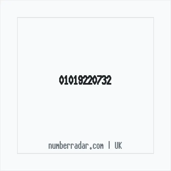 Reverse number check for +44 1019 220732 — who called me?