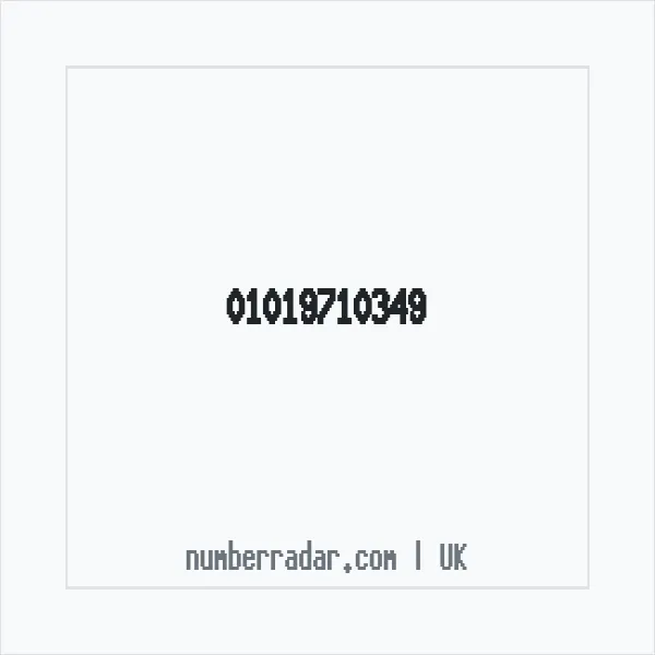 Reverse number check for +44 1019 710349 — who called me?