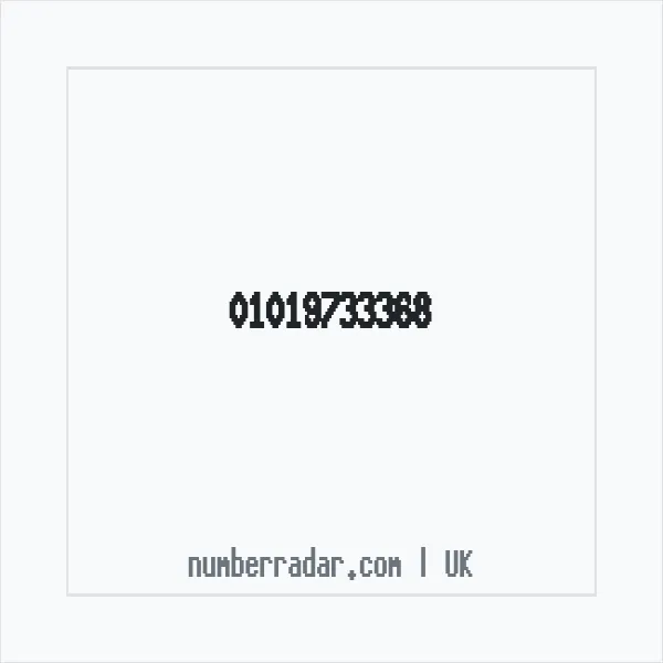 Reverse number check for +44 1019 733368 — who called me?